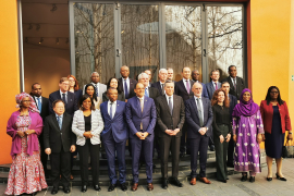 Gruppenbild der Botschafter und Generaldelegierten der frankophonen Länder in Berlin (c) DGCFRW