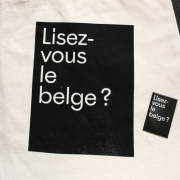 Werbeslogan für die französischsprachige Literatur Belgiens - Lisez-vous le belge?